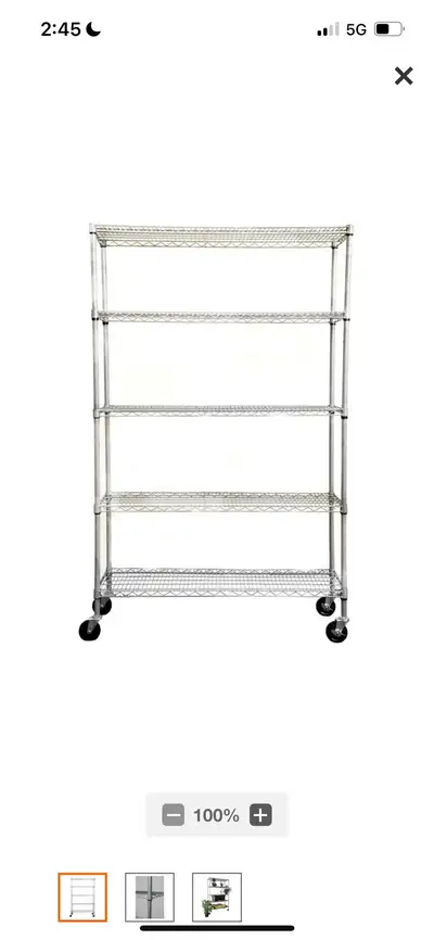 New Trinity 5-Tier Outdoor Wire 48-inch x 18-inch x 72-inch Shel, View more