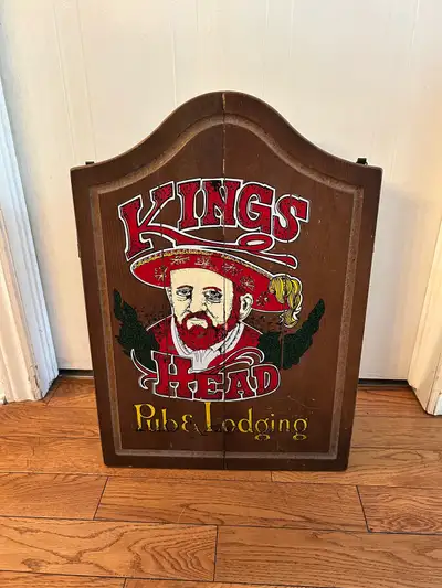 Jeu de fléchettes Kings Head vintage Dartboard, View more
