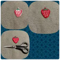 “Strawberry” – Iron-On Clothes Patch