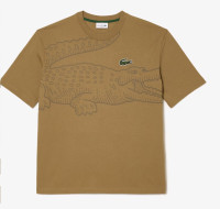Lacoste - Men’s Loose Fit Crocodile Print Crew Neck T-Shirt XXL