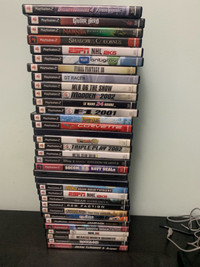 Lot de 34 jeux PS2