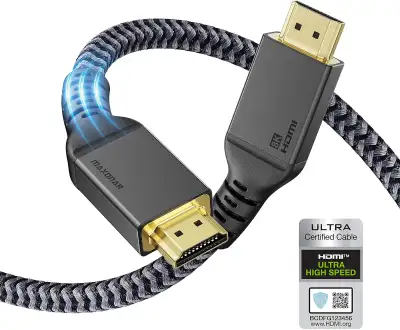 Maxonar HDMI 2.1  16FT/5m [Certified] Ultra High Speed Cable, View more