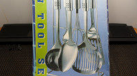 Kitchen Utensil Set, Chrome, New in Box