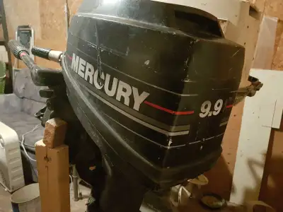 9.9hp Mercury long shaft. Runs like a top. Easy on fuel. Gentle use over its life. Was used with a h...