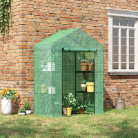3-Tier Mini Greenhouse, Walk-in Greenhouse, Garden Hot House wit