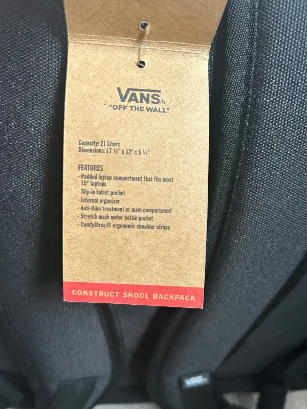 Vans Backpack - Black598239525807083523