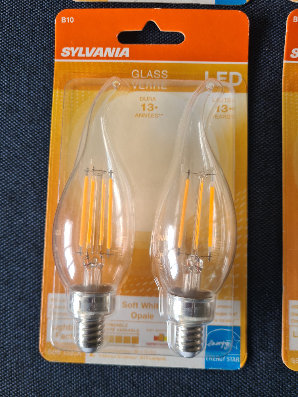 Sylvania LED light bulbs – B10 Chandelier – 40W equivalent in Indoor Lighting & Fans in Dartmouth - Image 2