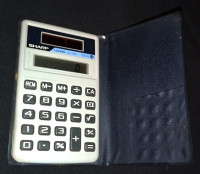 Vintage Sharp Elsimate EL-376A Pocket Calculator