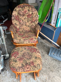 Rocker chair and ottoman