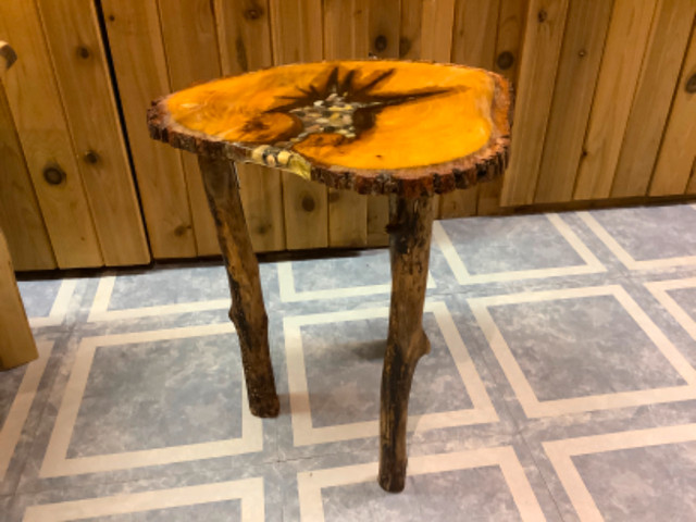 Assorted Handcrafted Side Tables-Epoxy River Flow & Wood Slice in Other Tables in Thunder Bay - Image 4