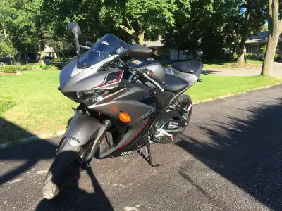 Selling my used 2015 Yamaha R3 with very low mileage, a fantastic sportbike that's both fun and econ...