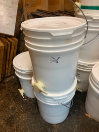 Bee Equipment - 5 gallon honey pails with gates for sale