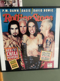 Dave Navarro RHCP Autograph JSA COA Rolling Framed Stone cover 