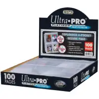 Ultra Pro ... 4-pocket pages ... for 35-130 point TOP LOADERS