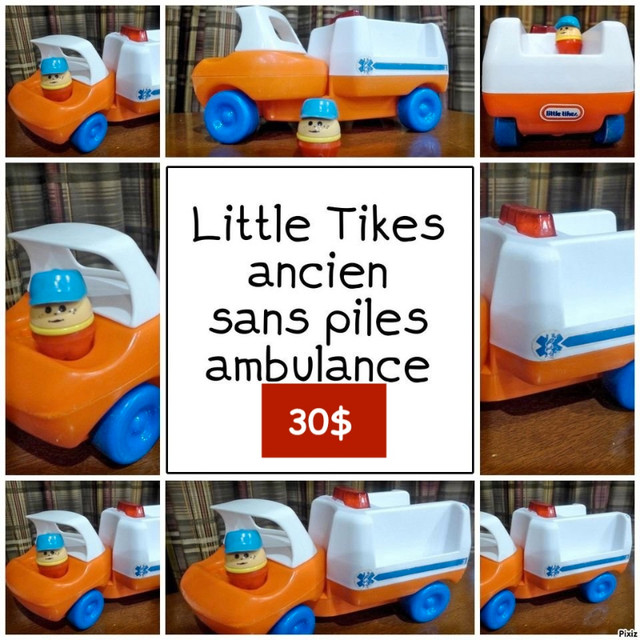 Ambulance et figurine Vintage 1985 Little Tikes 30$ dans Jouets et jeux  à Laval/Rive Nord