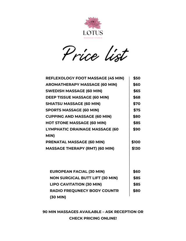 Lotus Massage Studio | RMT & Non-RMT | 416-906-4591  in Massage Services in City of Toronto - Image 6