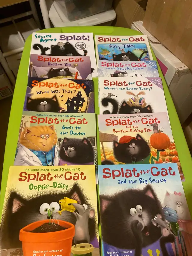 Splat the Cat 10 book collection 