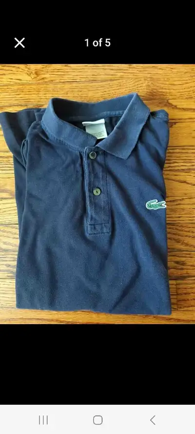 Mens dark blue authentic LACOSTE polo shirt size 6, View more