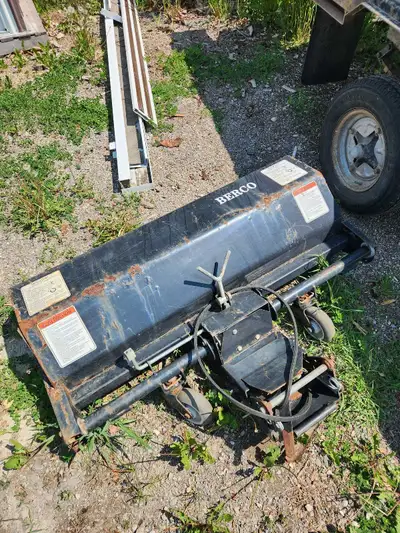 Berco sweeper for sale. Brush is good and is 48 inches long. Was mounted to a John Deere garden trac...
