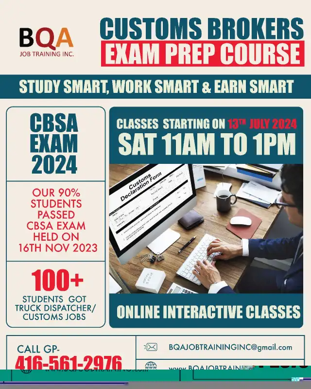 CUSTOMS PROFESSIONAL EXAM PREP COURSE 13JUL2464661858051202123