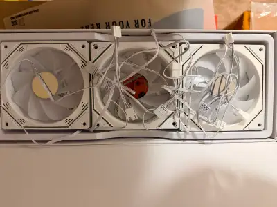 3 ARGB computer fans, View more