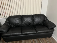 Leather Couch  & Arm Chair
