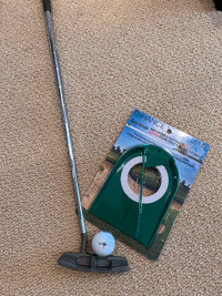 Putting Hole with Putter &amp; ball