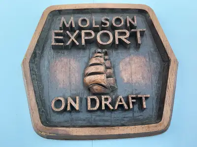Molson Export On Draft Sign, View more