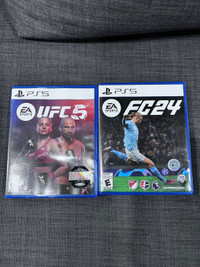 FIFA 2024 and UFC 5 (ps5)