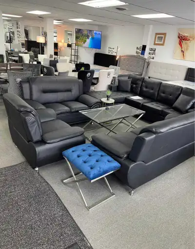 Leather Sectional Sofa Set, View more