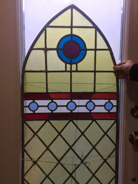 Gothic Leaded Stain Glass Window 
