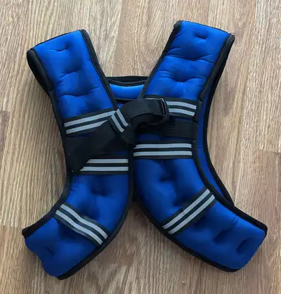 Blue Vest: 10 lbs $20 Gray Vest: 8 lbs $18 (sold)
