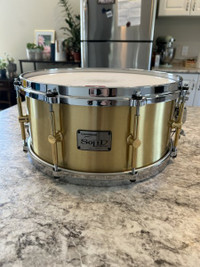 Canopus Solid Brass (3mm) Snare Drum 14x6.5