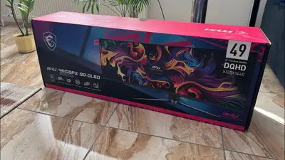 MSI MPG 491CQPX 49" QD-OLED Curved Gaming Monitor – 240Hz, View more