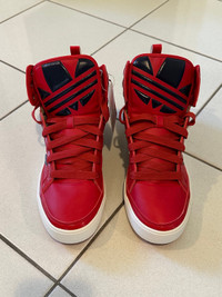 Adidas Top Court Hi Big Size US 10.5 Red/Navy Shoes RARE
