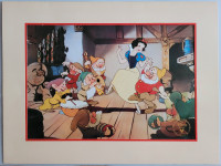 Vintage 1994 Disney Snow White Commemorative Lithograph