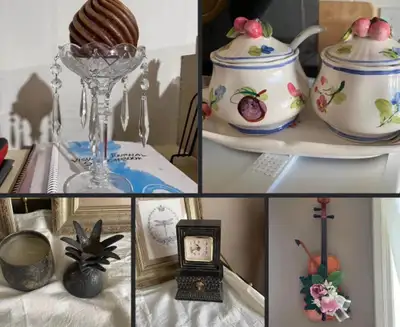I'm offering a collection of used home decor items to add character to your space. The collection in...
