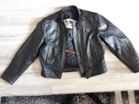 Motorcycle leather gear, jackets, chaps, helmet