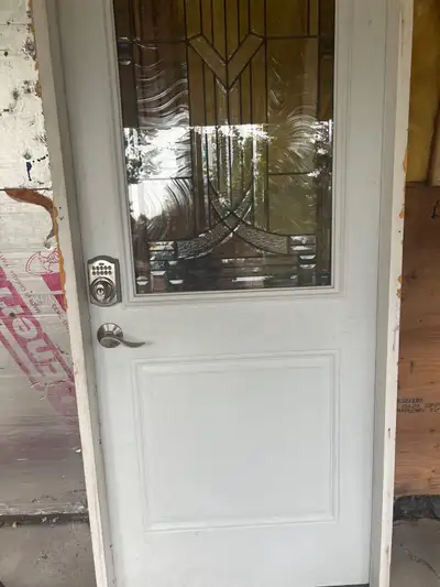 Selling my old Door Got a new one. Door does have a dent and will need a new door handle the Electro...