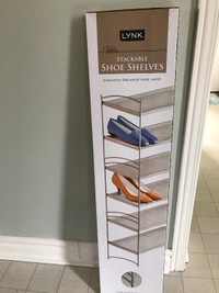 Stackable shoe shelves