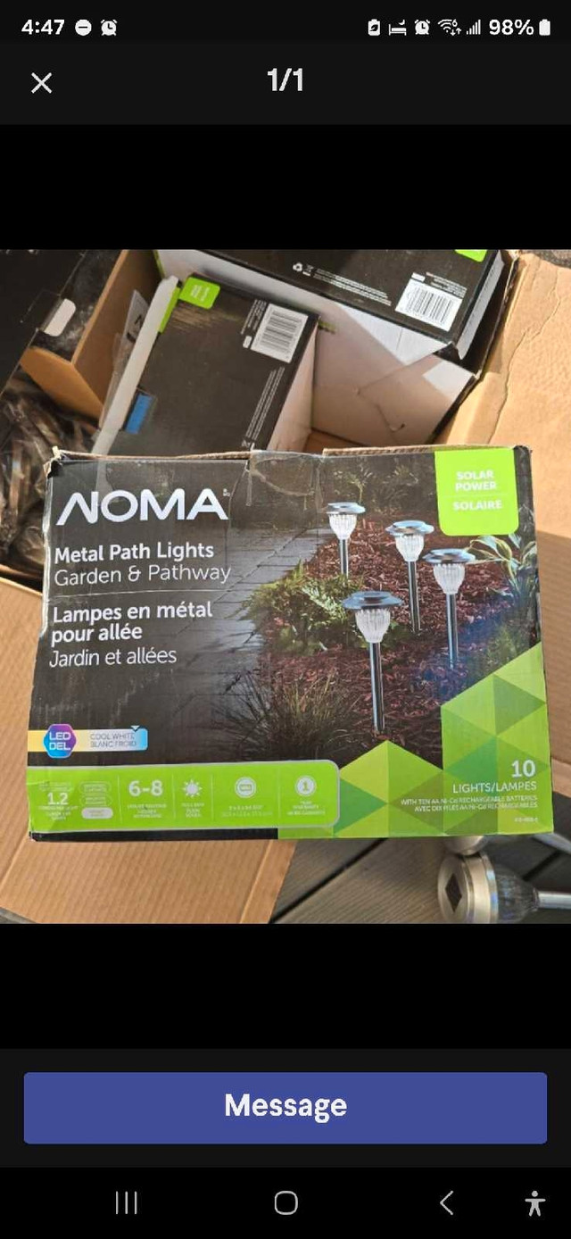 NOMA Metal Path Lights in Outdoor Lighting in Mississauga / Peel Region