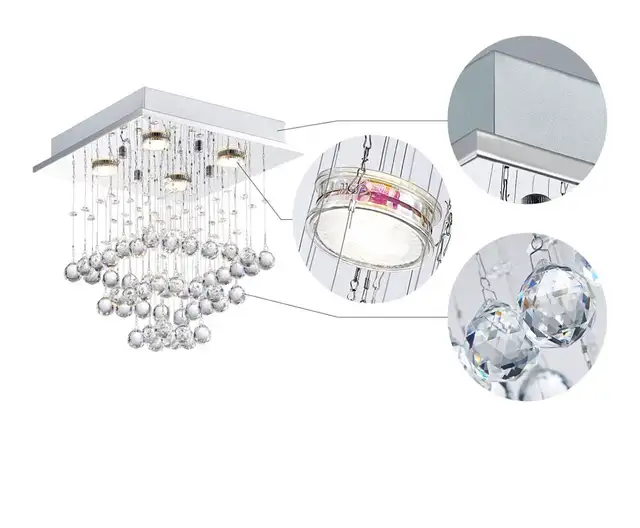 Shrine Modern Crystal Chandelier in Indoor Lighting & Fans in Kitchener / Waterloo - Image 5