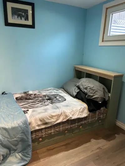 Quiet working professional offering a room to rent for a college or university students. 1 x 10x10 f...