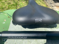 Bicycle saddle and seat post 