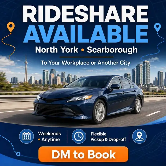 Rideshare Service North York Scarborough