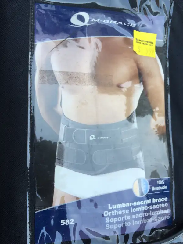 Castor Lumbar Sacral Back brace NEW in box by M Brace Sz. S. $50 in Health & Special Needs in City of Toronto - Image 4