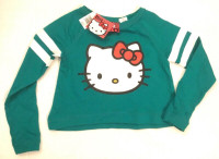 Hello Kitty BRAND NEW Long Sleeve Football Shirt Girls Small