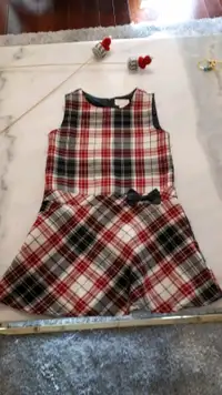 Little girls plaid dress