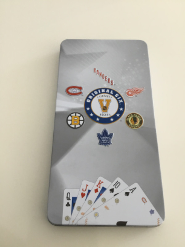 New Original 6 Hockey Bicycle Playing cards in Tin Gift Box in Toys & Games in Windsor Region