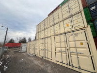 40’ Storage Containers with 4 Sets of Side Doors